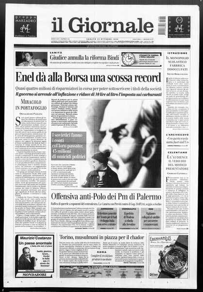 Il giornale : quotidiano del mattino